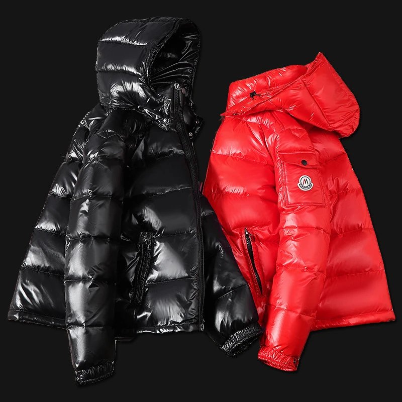 Men's Down Jacket New Style Couple Short Outerwear Trendy Men's Streetwear Shiny Thick Winter Men's Wear