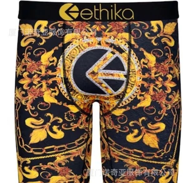 New 1159 ET Trendy Brand Sports Tight Breathable Polyester Print Underwear Boxer Briefs