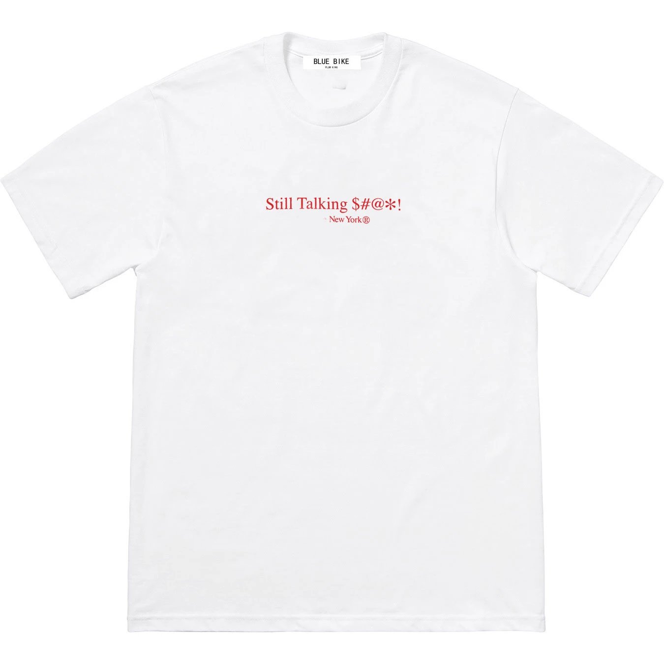 Still Talking Tee English Slogan Back Logo Short Sleeve T-shirt Unisex