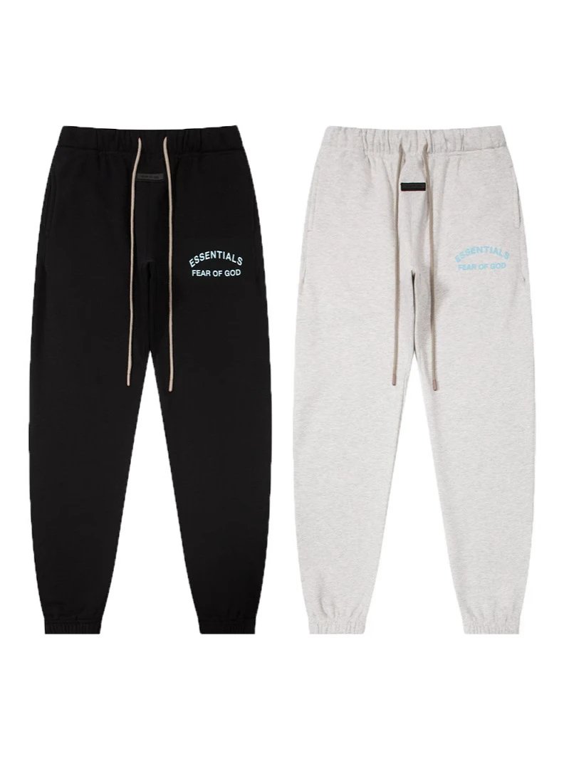 Fleece FOG ESSENTIALS Line Patch Lettering Unisex Jogger Sweatpants