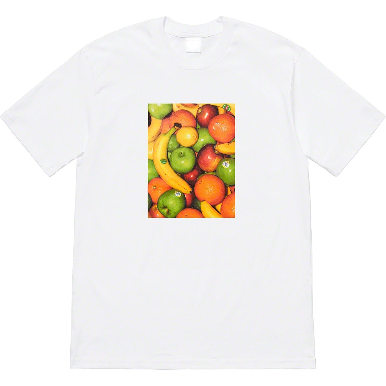 Fruit TEE Banana Orange Fruit Print Photo Short Sleeve T-shirt Pure Cotton Couples