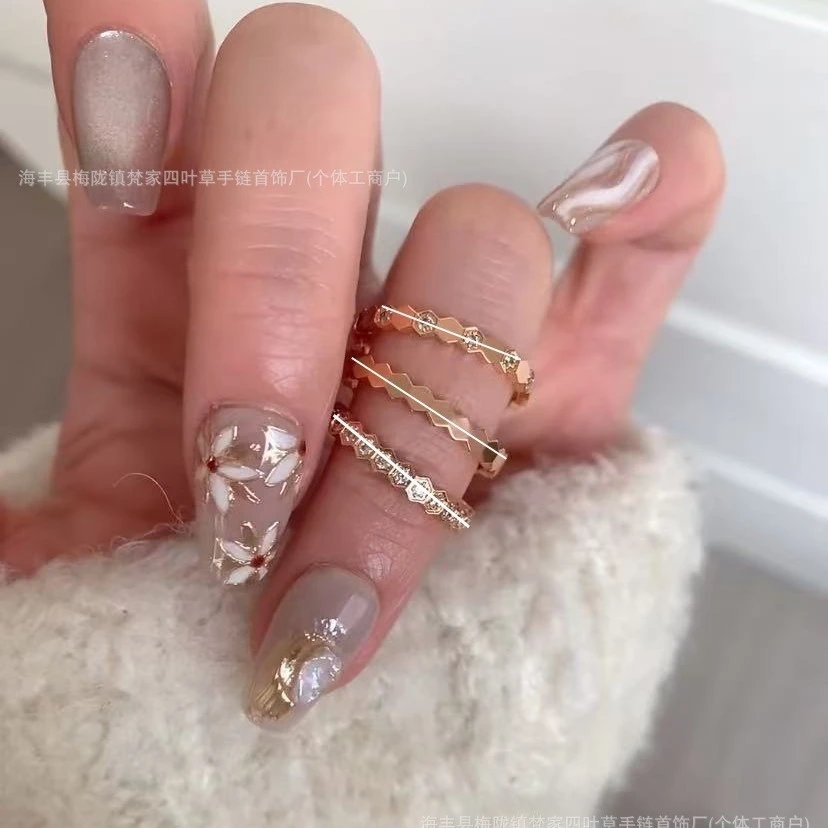 Chaumet CNC Precision Edition Honeycomb Ring, 18K Rose Gold Women's Band Spaced Diamond Honeycomb Geometric Pattern