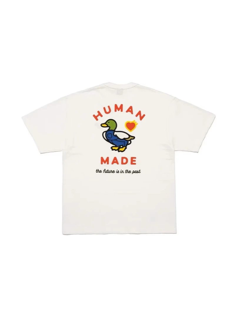Human Duck Heart Short Sleeve T-shirt Loose Unisex Couples