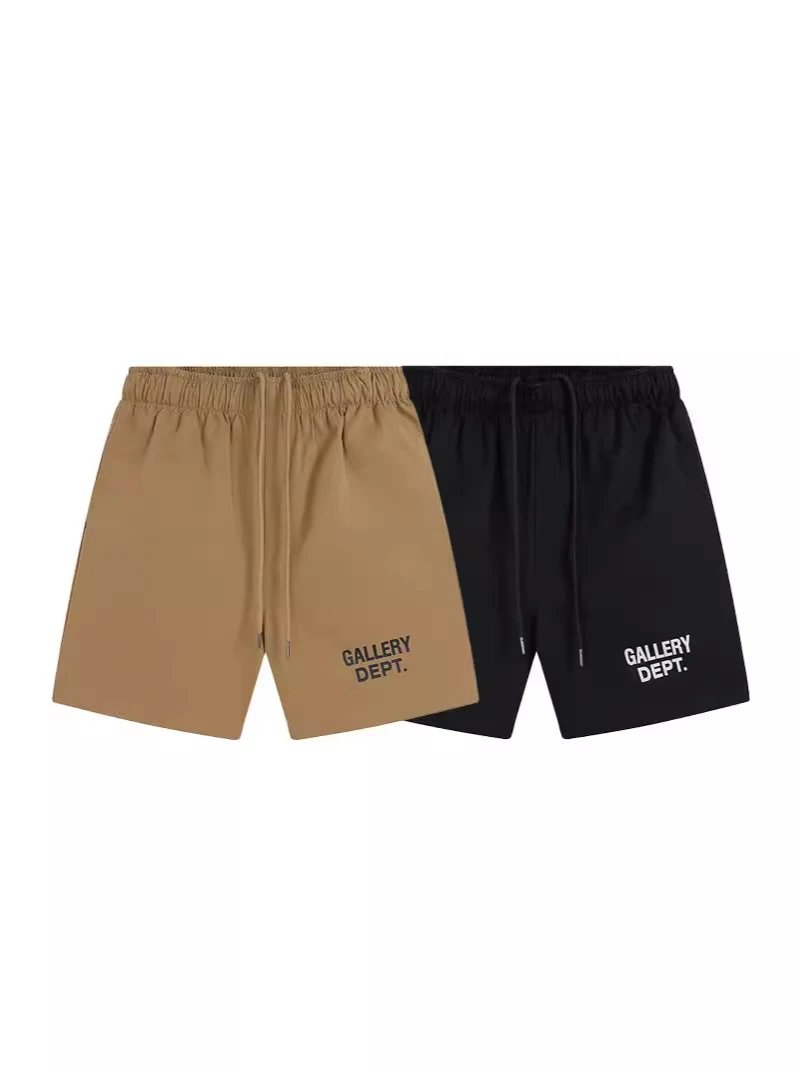 GALLERY DEPT New Basic Letter Logo Print Shorts Cotton Casual Shorts