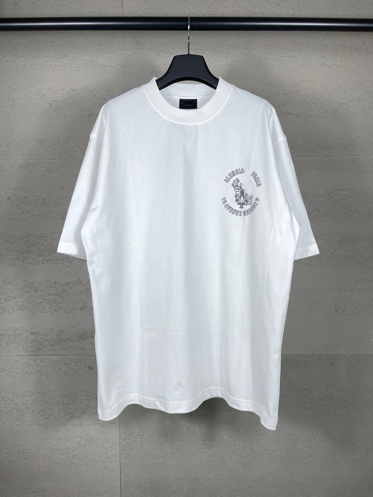 2024 Balenciaga New Logo Letter Combination Front Back Print Short Sleeve T-shirt Loose Casual Unisex