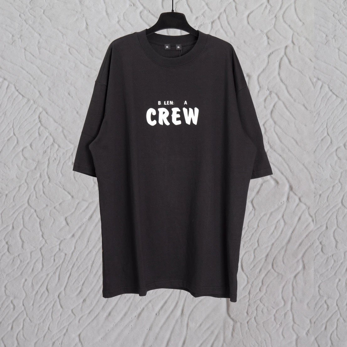 Balenciaga CREW Employee Limited Print OS Loose Fit Unisex Small Neckline Short Sleeve