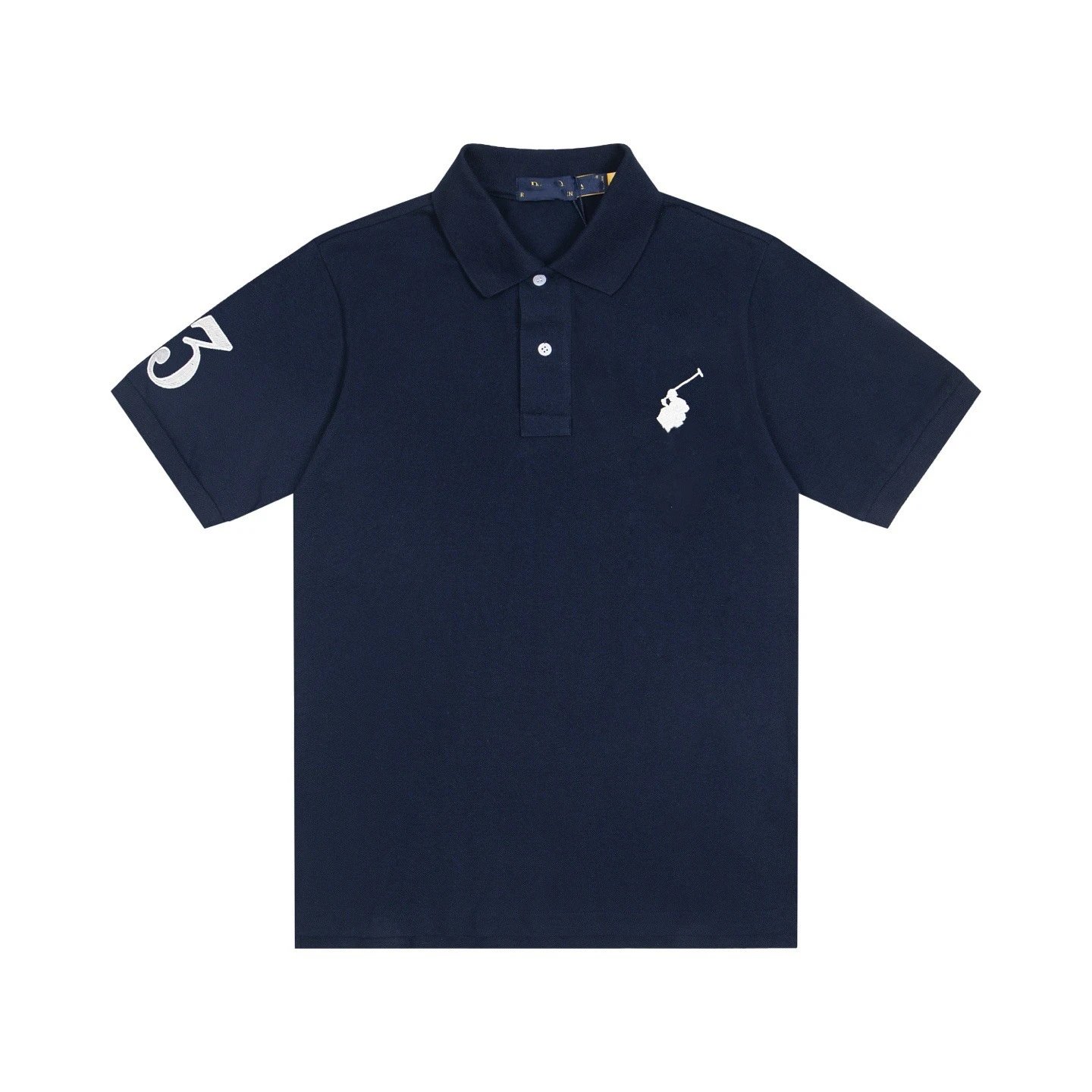 RL Ralph Lauren Big Pony Logo Embroidery Basic Viral Lapel Short Sleeve T-shirt Polo Shirt