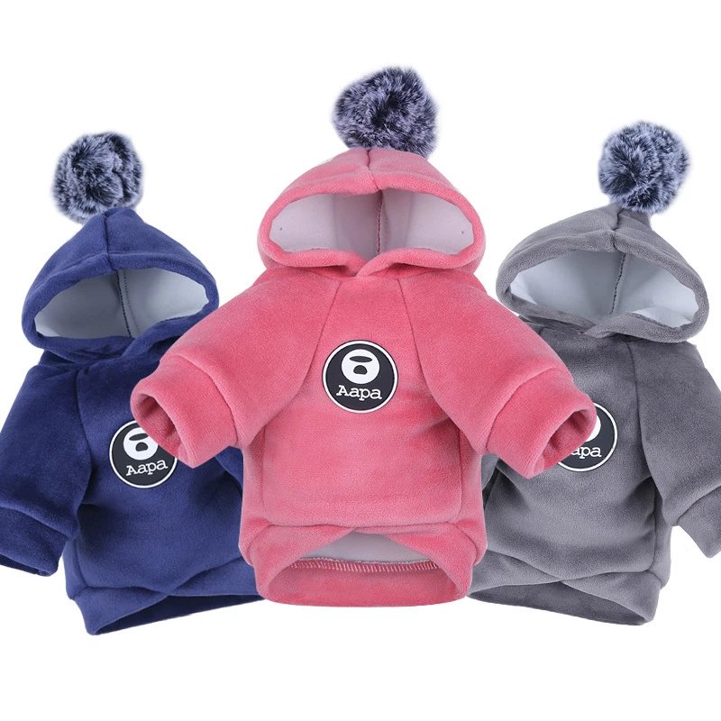 Ball Hoodie Dog Cat Pet Teddy French Bulldog Autumn Winter Dog Clothing Cat Supplies Trendy Pomeranian