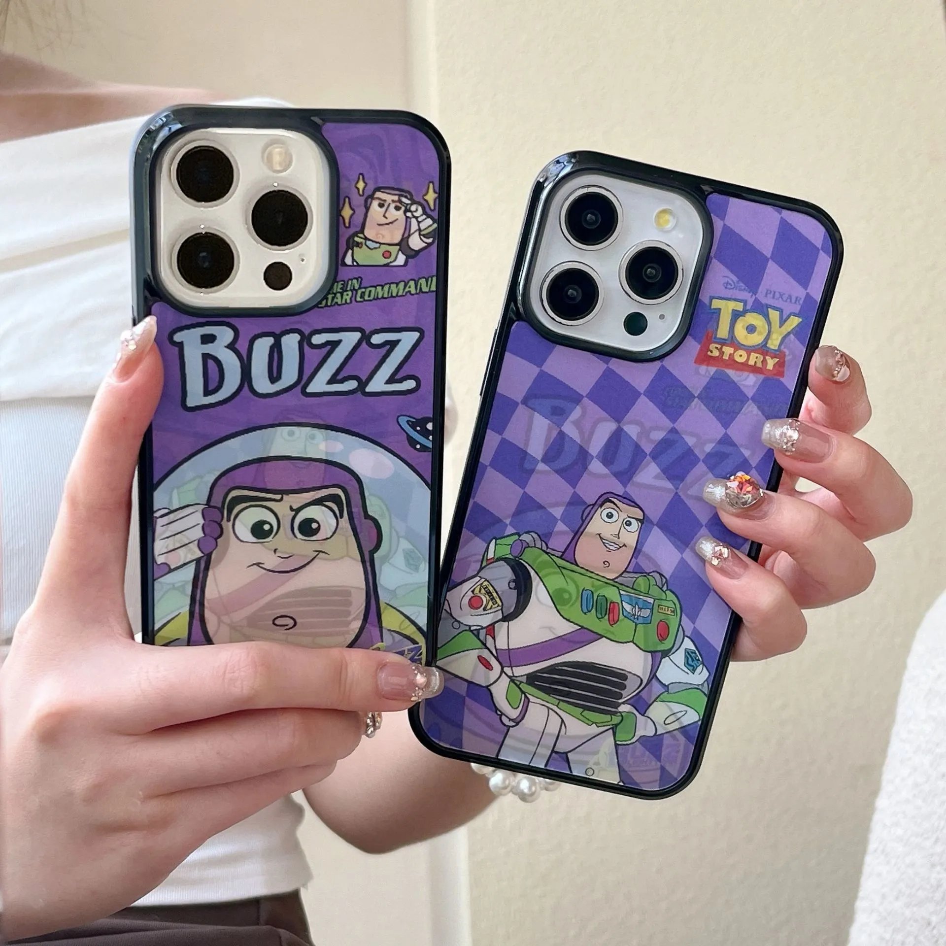 Cartoon Buzz Lightyear Apple 15 Pro Max Case 3D Magnetic Change Pattern iPhone 13 Anti-Drop 16 Couple