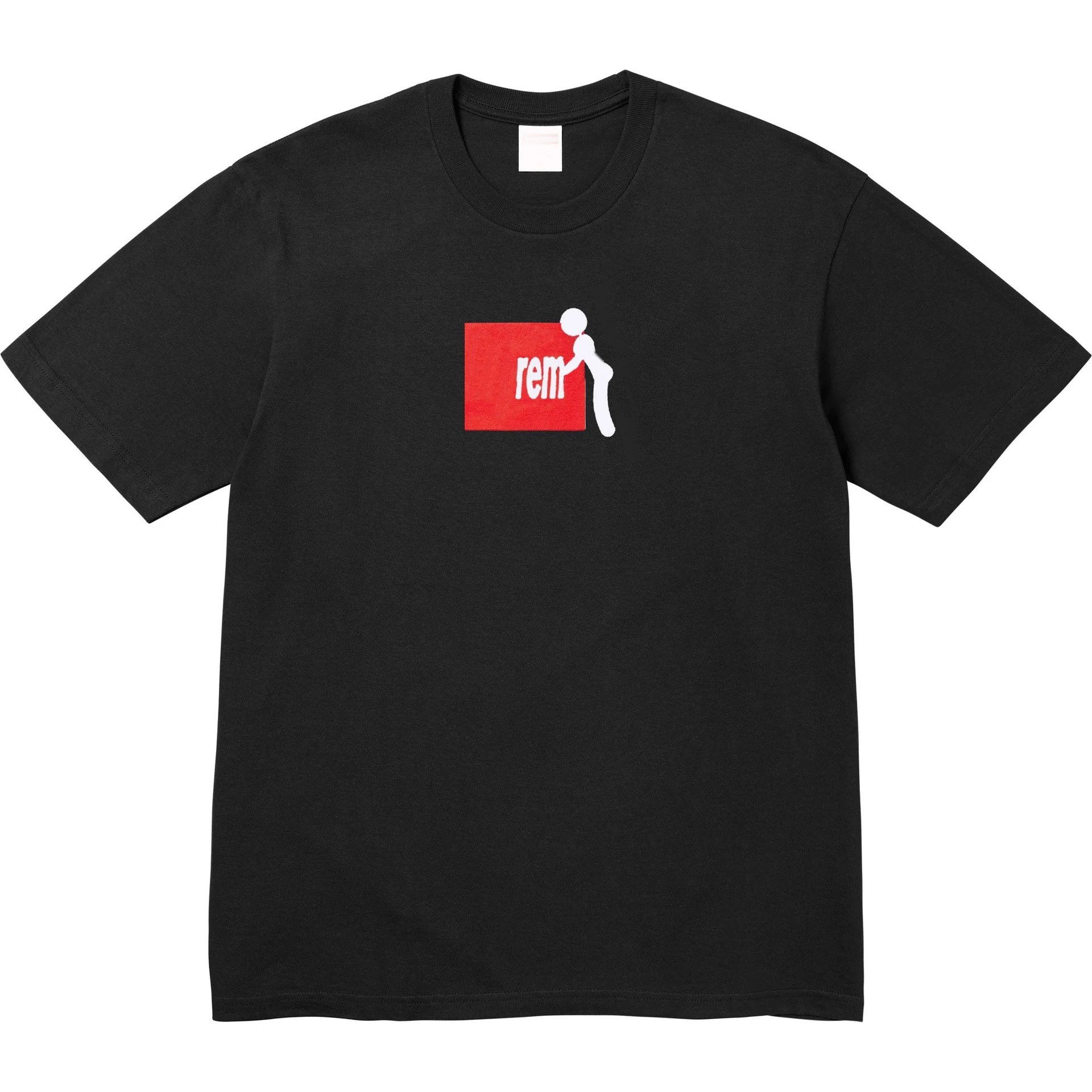25FW Stick Tee Chest Logo Doll Short Sleeve Pure Cotton T-shirt Unisex