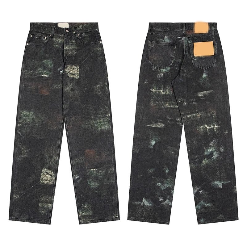 FW24 BIG OL' JEAN STENPAT CAMO Multi-Pocket Loose Badge Patch Jeans Unisex