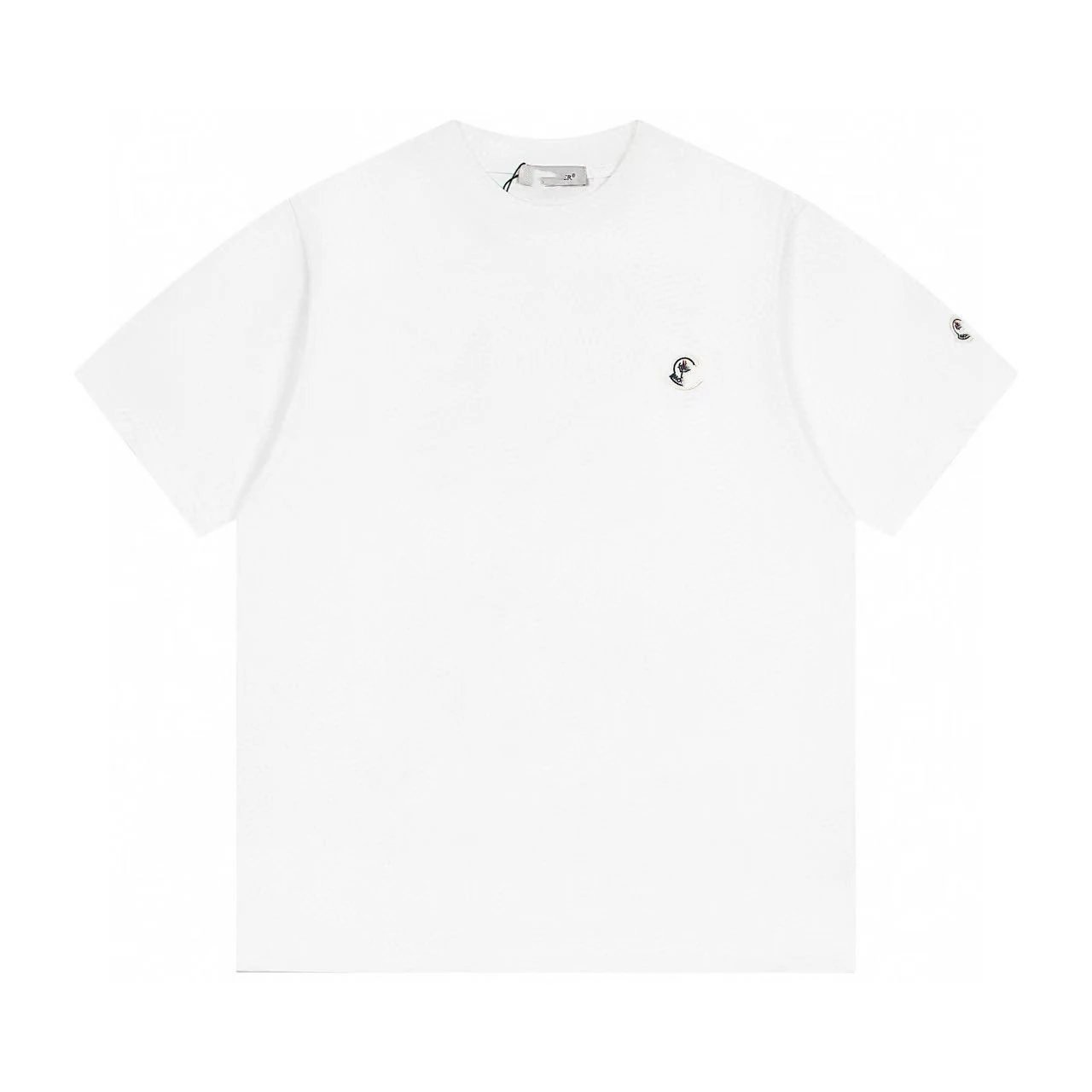 Moncler Classic Basic Chest Embroidery Badge Small Label Short Sleeve T-shirt Unisex