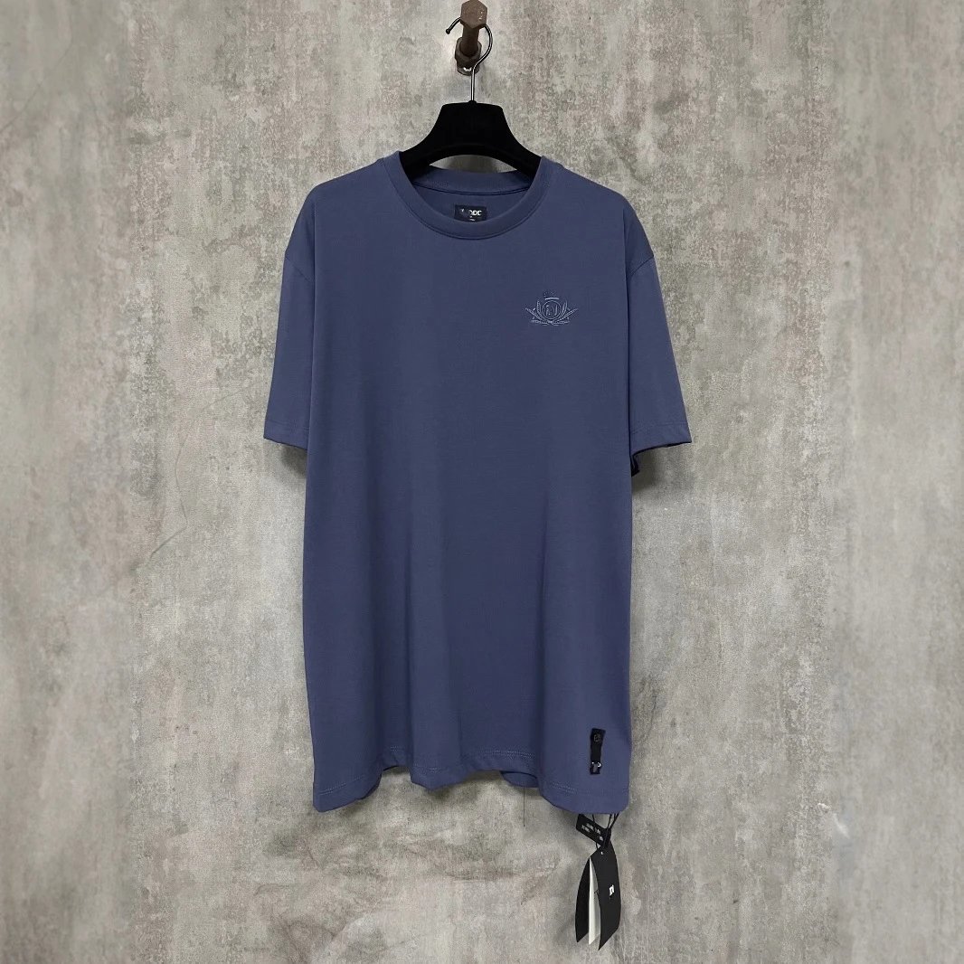 2025 New F Dior Chest Emblem Embroidery Unisex Short Sleeve T-shirt