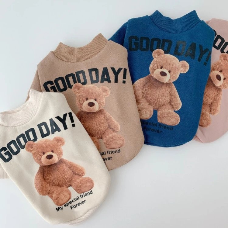 Autumn Winter Dog Pet Teddy Clothing Supplies Bichon Fleece Hoodie Cat Cat Dog Clothing