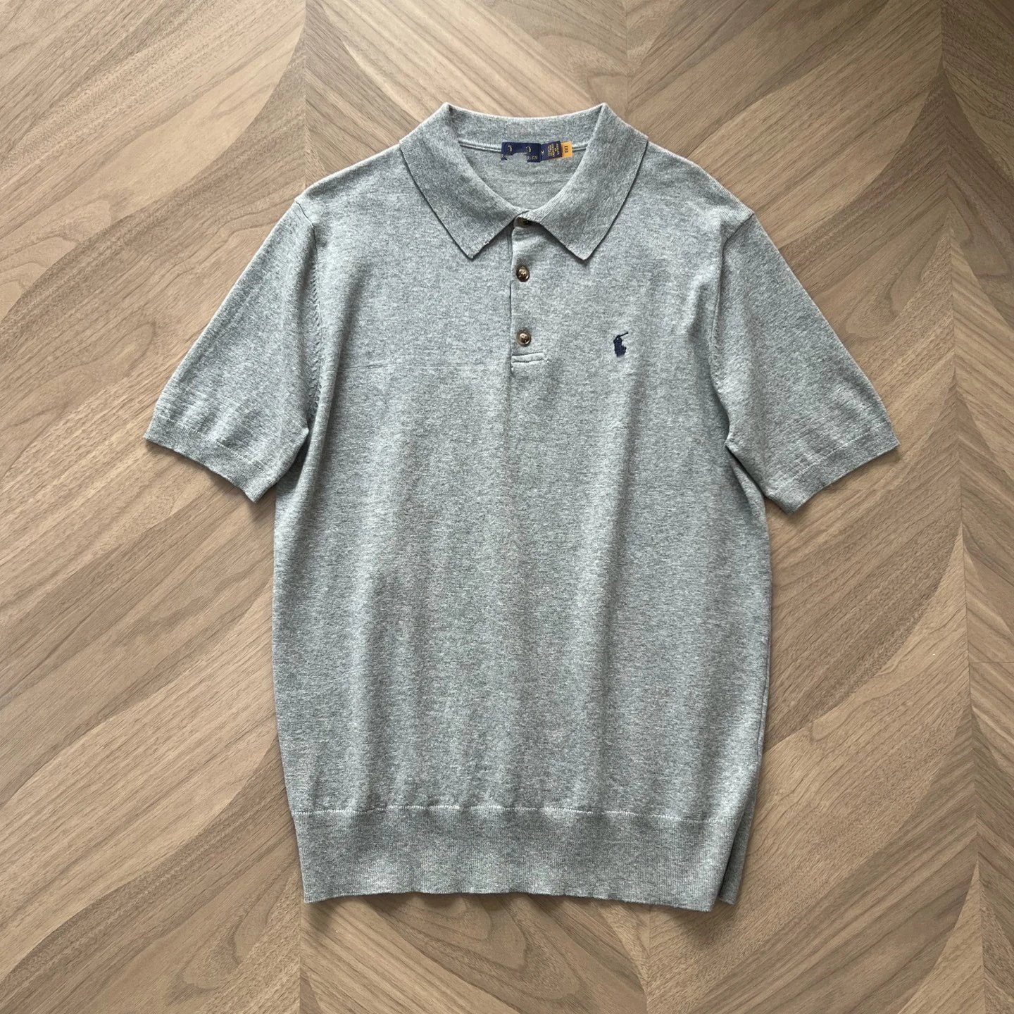 RL Ralph Lauren Pony Embroidery Small Label Casual Knit POLO Shirt Lapel Short Sleeve T-shirt Unisex
