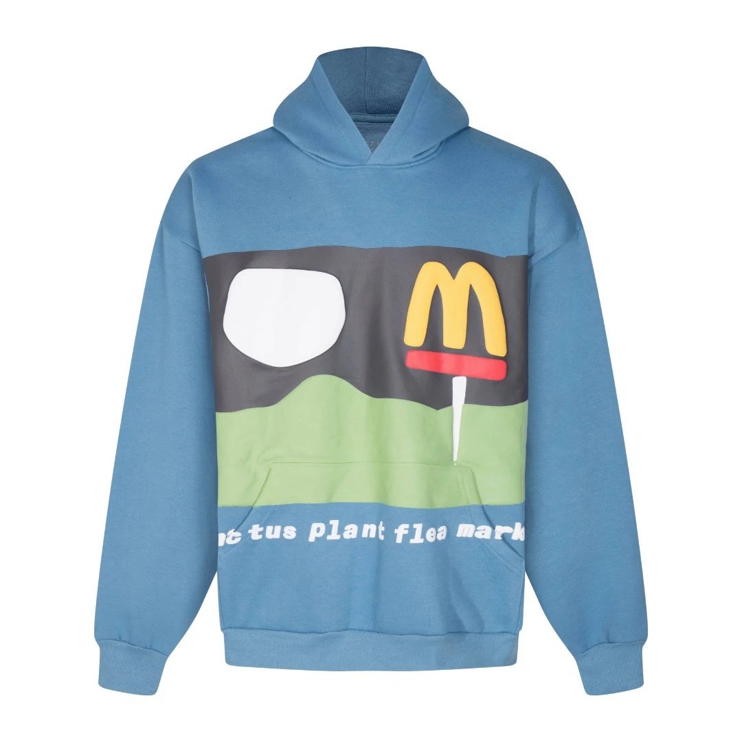 CPFM x McDonald's Collaboration Foam Graffiti Print Fleece Hoodie Hooded Sweatshirt Unisex