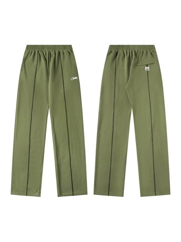 2025 Alcatraz Embroidery Pattern Loose Straight Casual Cotton Sweatpants Men