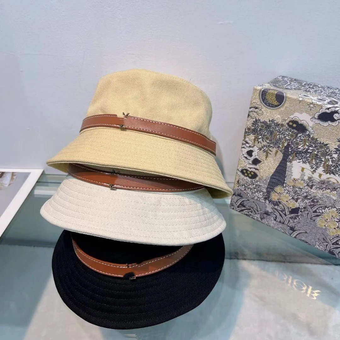 Autumn Winter New YSL Women's Hat Fashion Belt Buckle Letter Bucket Hat
