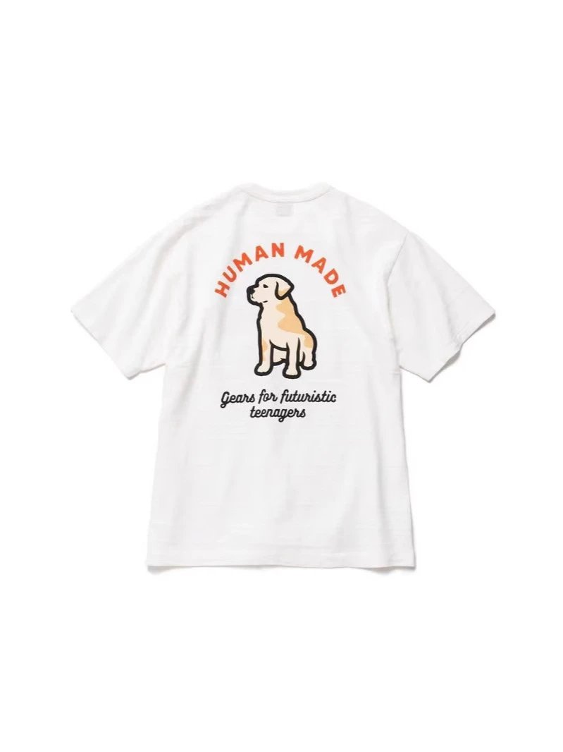 HUMAN Labrador Bamboo Cotton Print Short Sleeve Unisex T-shirt Couples