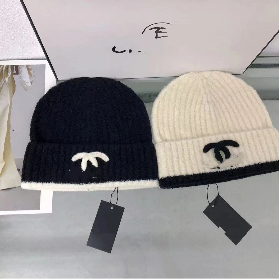 New Cross Heart Sanskrit Knit Hat Men Women Couple Fashion Versatile Beanie Autumn Winter Warm Cold Hat