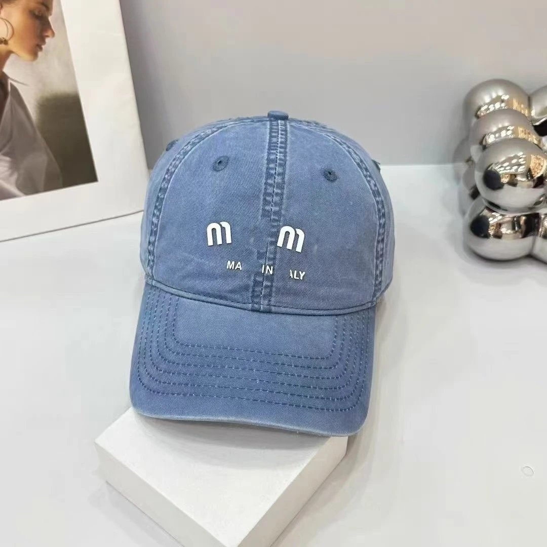 Korean Fashion Versatile Miu Miu Baseball Cap Casual Hat Cold Hat Student Cap