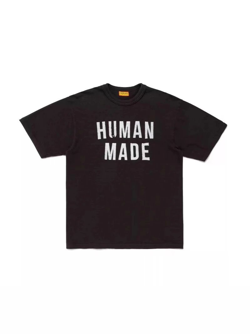 Human Made English Letter Pattern Short Sleeve T-shirt Loose Unisex Couples