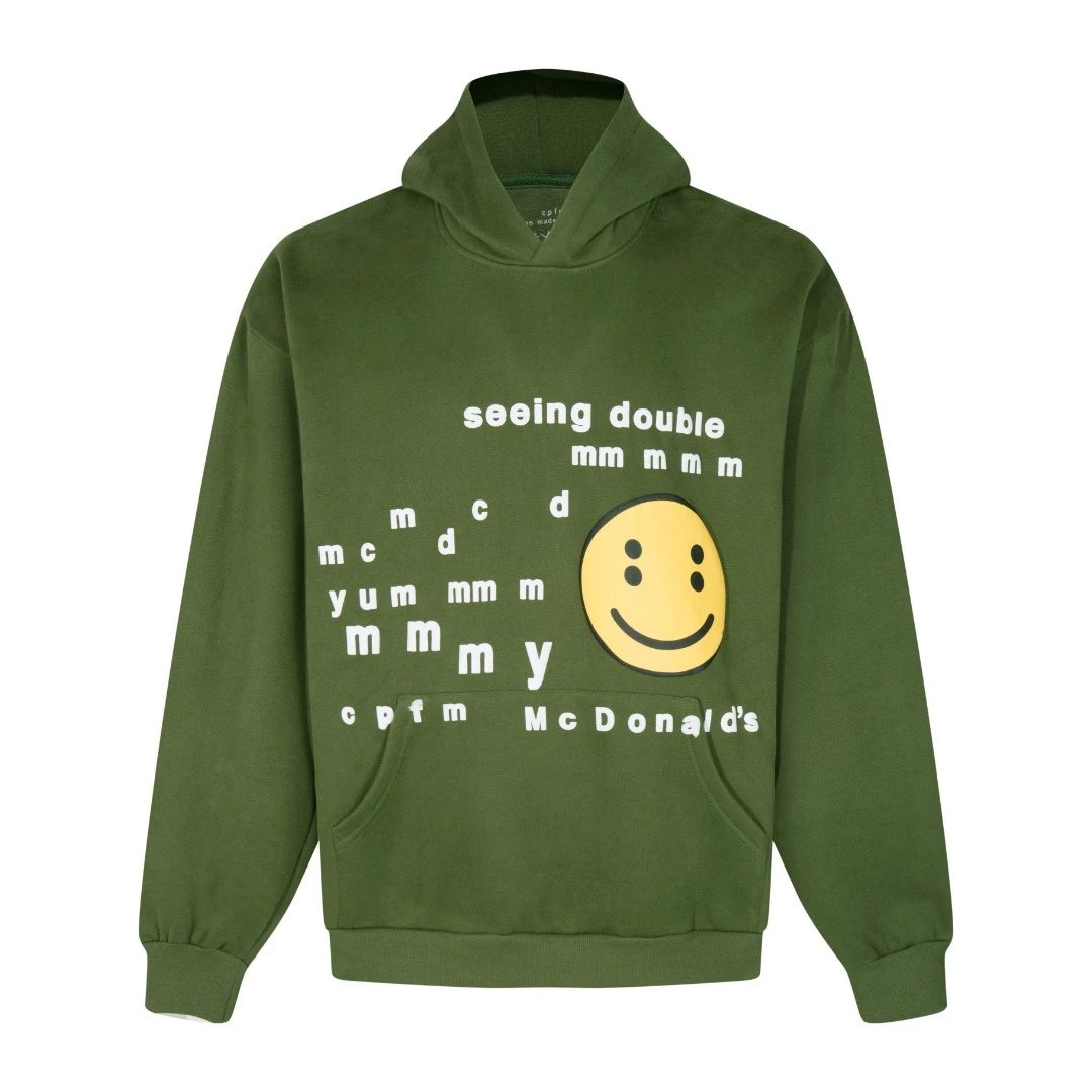 CPFM x McDonald's Collaboration Foam Print Hoodie Unisex Couple Style Trendy-