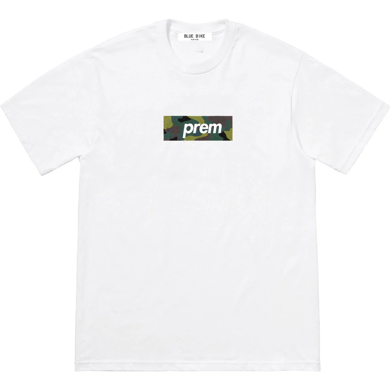 23FW BOX LOGO TEE Camouflage Print Classic Bogo Round Neck Short Sleeve T-shirt Unisex Couples