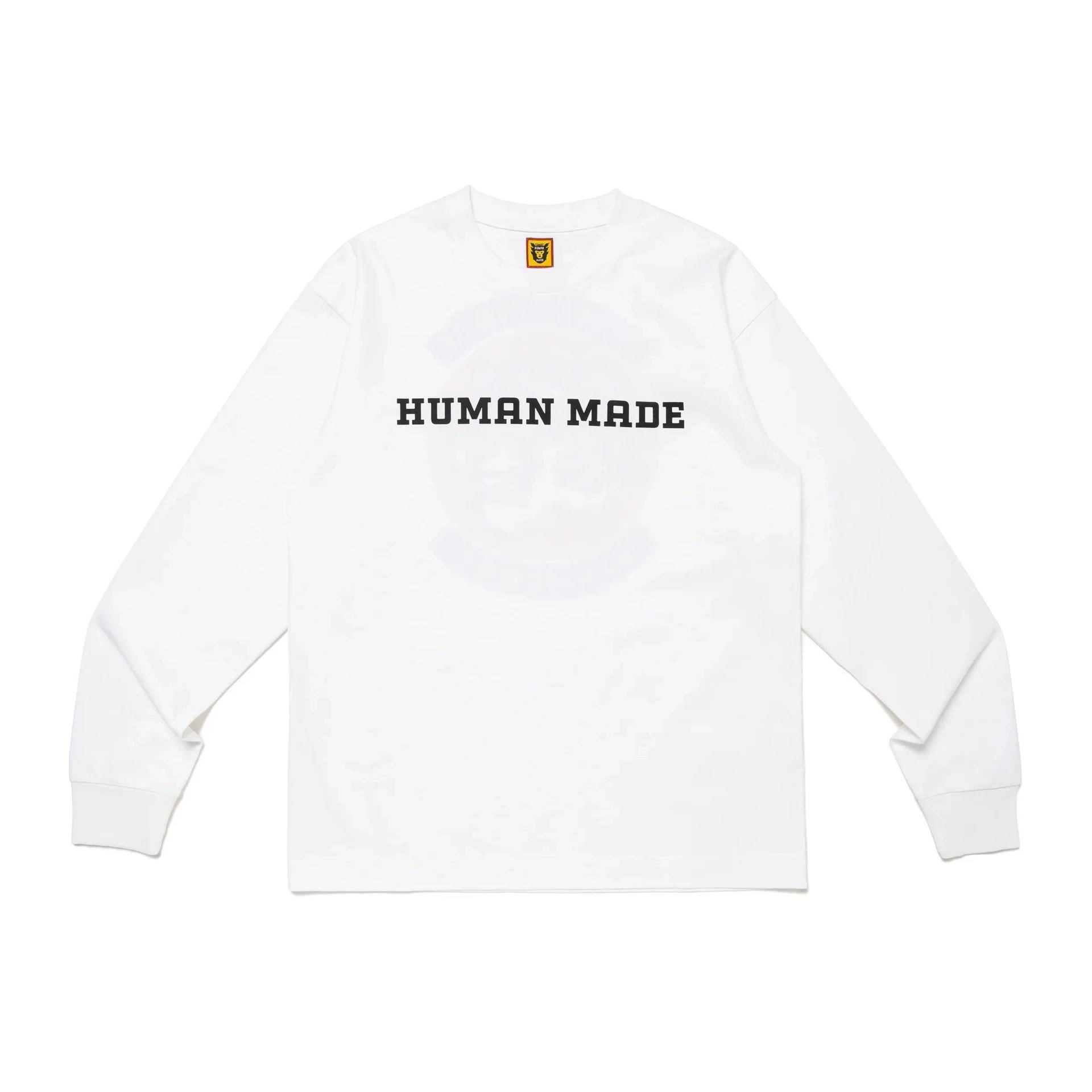 Human Made Tiger Head Pattern Long Sleeve T-Shirt Loose Unisex Couple Style