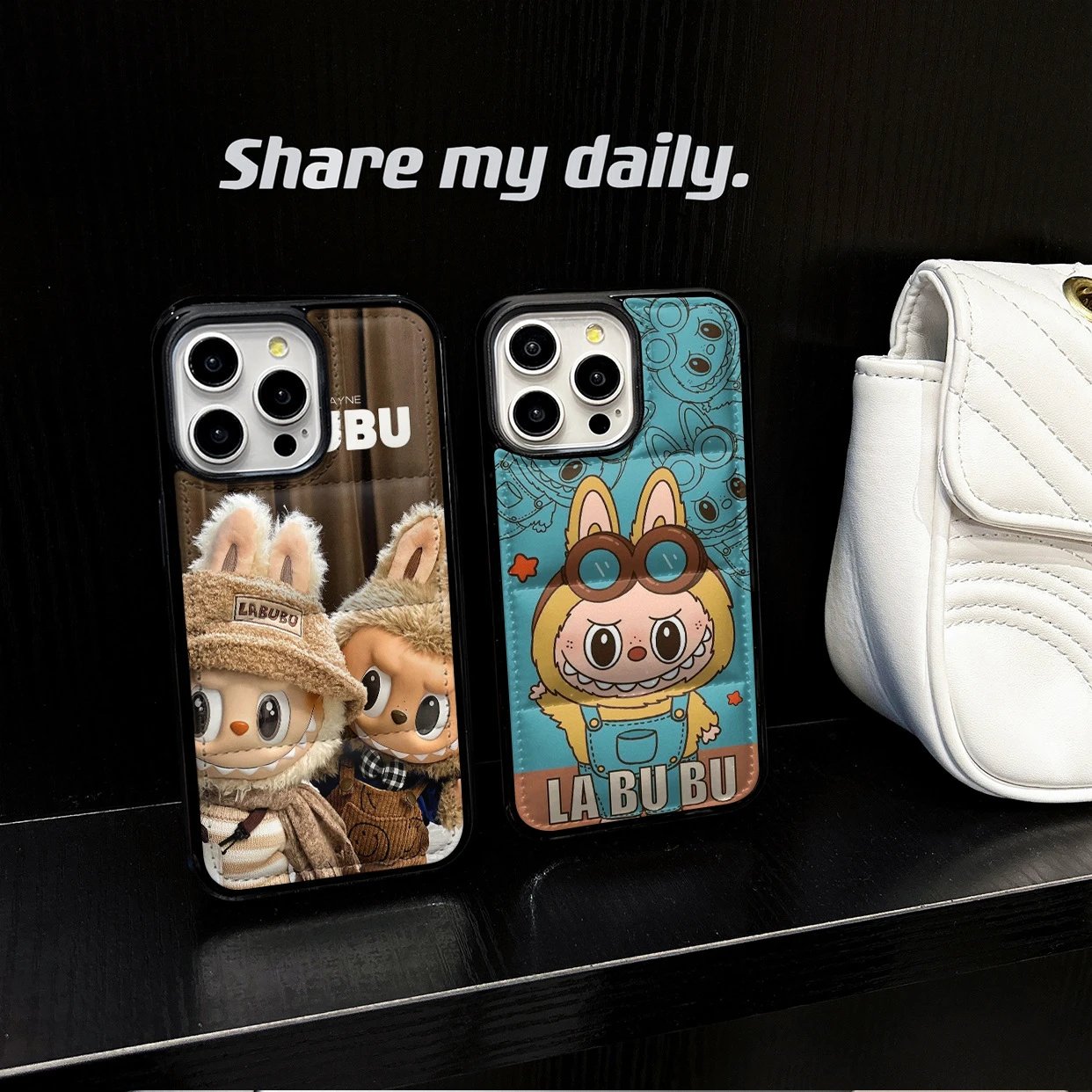 Cute Cartoon Filled Leather Down Jacket Apple 16 Pro Max Case iPhone 17 Girl
