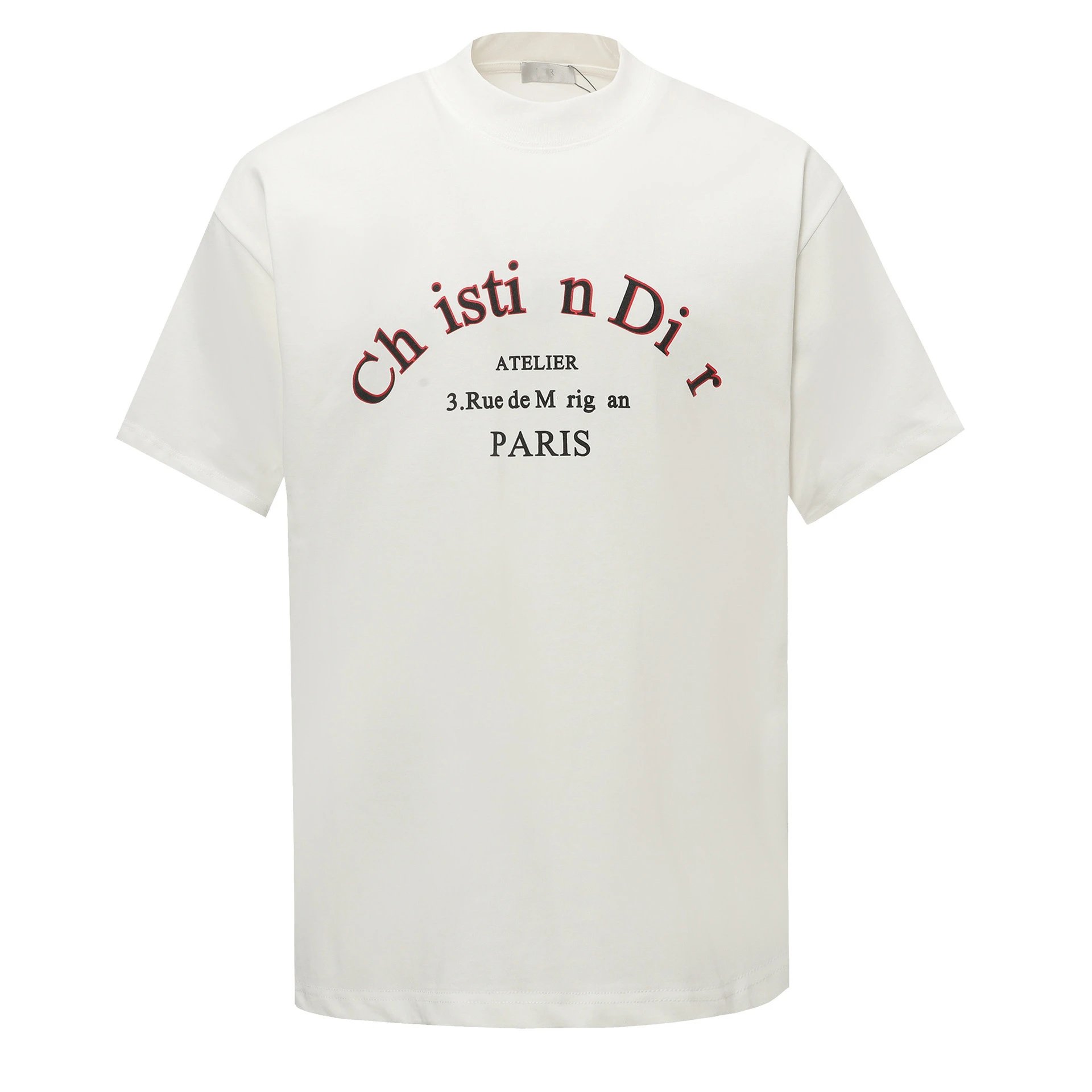 High-end New Dior Classic Letter Print Short Sleeve Round Neck T-shirt Unisex