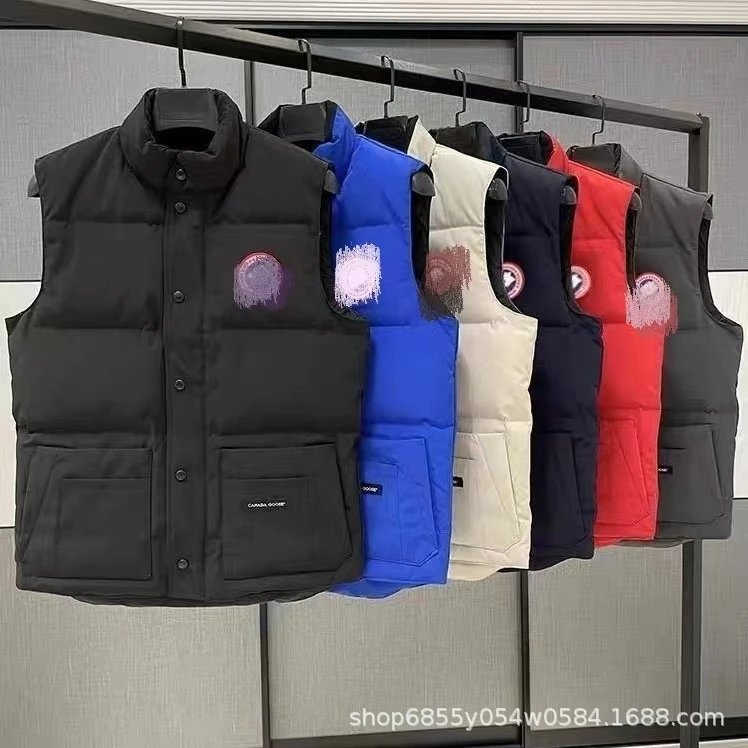 Canada Goose Cotton Vest Men's Autumn Winter New Style Sleeveless Thick Warm Outerwear