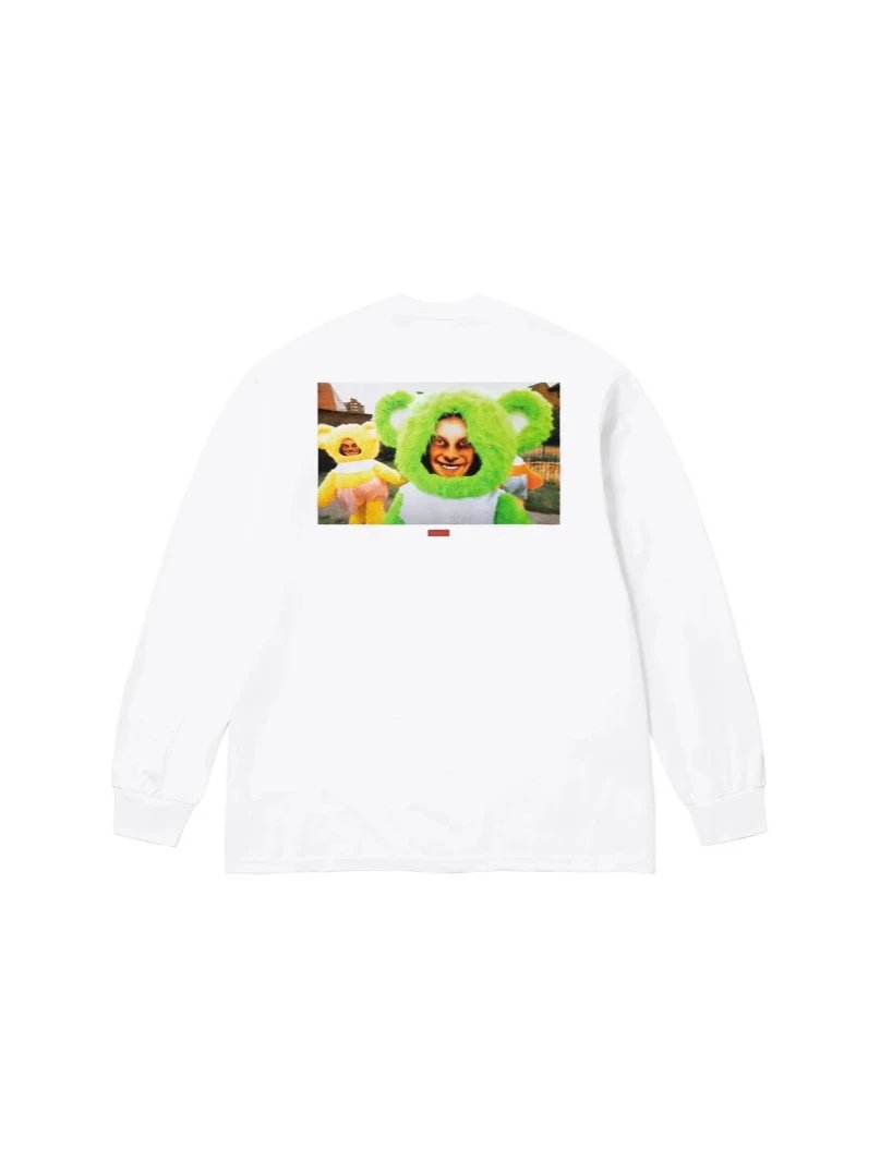 SS25 Aphex Twin Donkey Rhubarb L/S Tee Collaboration Back English Long Sleeve T-Shirt