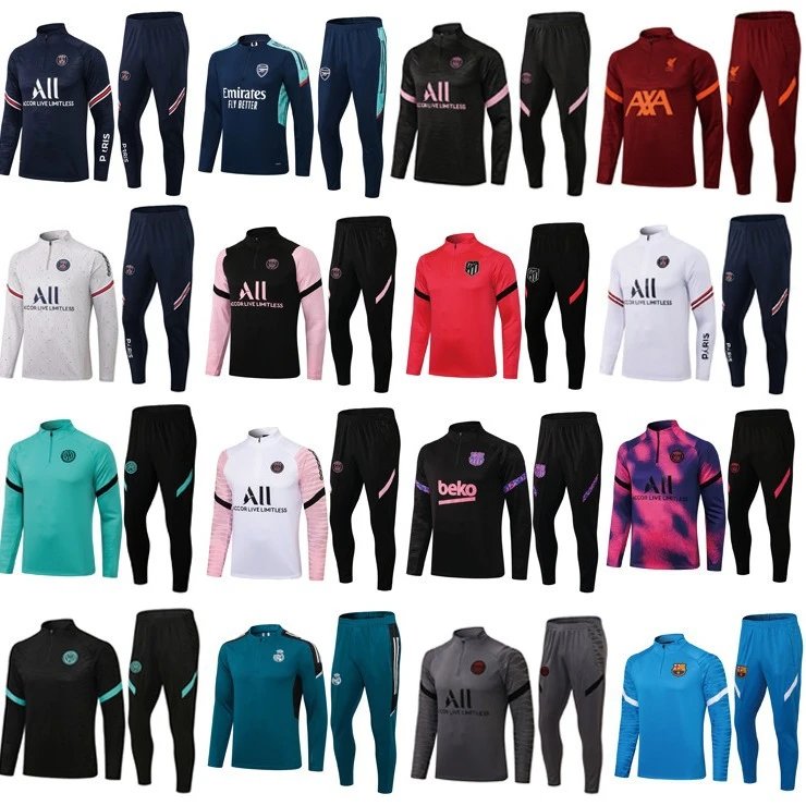 balenciaga Real Madrid Inter Milan Barcelona Chelsea Football Jersey Training Suit Adult Set Kids