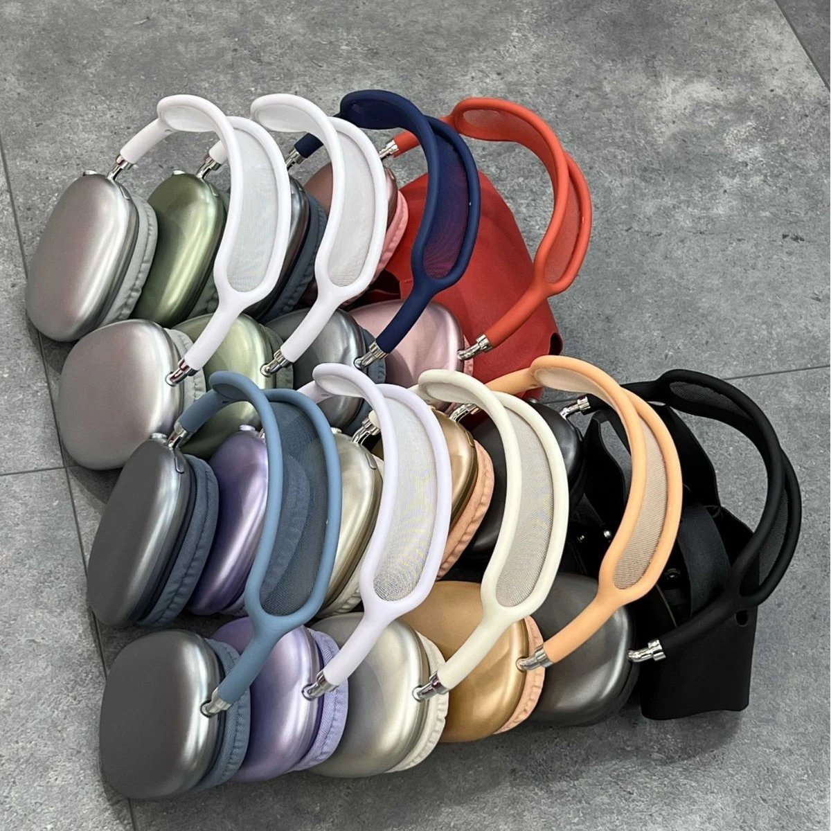 P9MAX Over-Ear Wireless Bluetooth Headphones Mesh Headband Pop-up Window Sports Call Headset with Leather Case