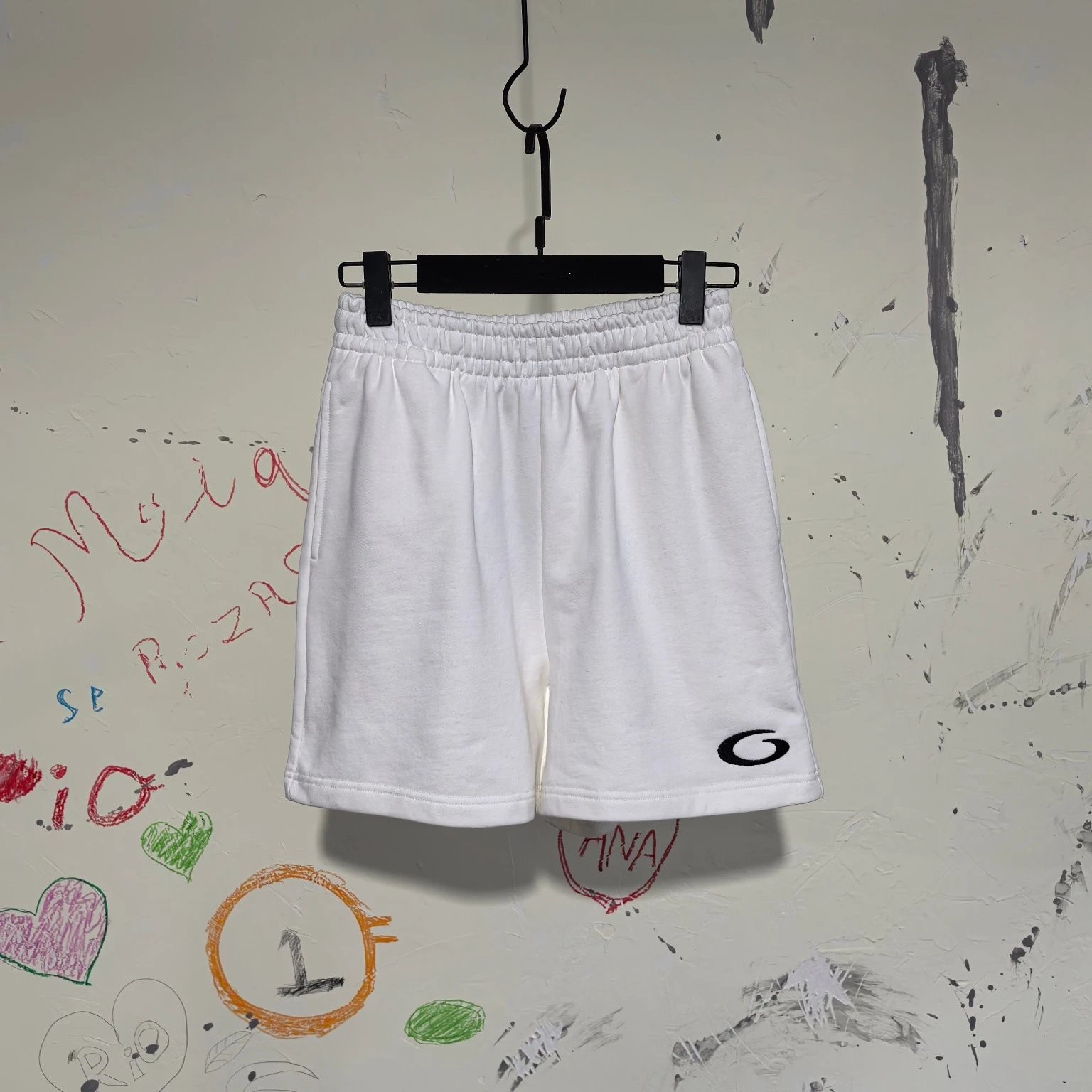 2025 New Balenciaga Basketball Series Embroidery Small Logo Sports Shorts Unisex
