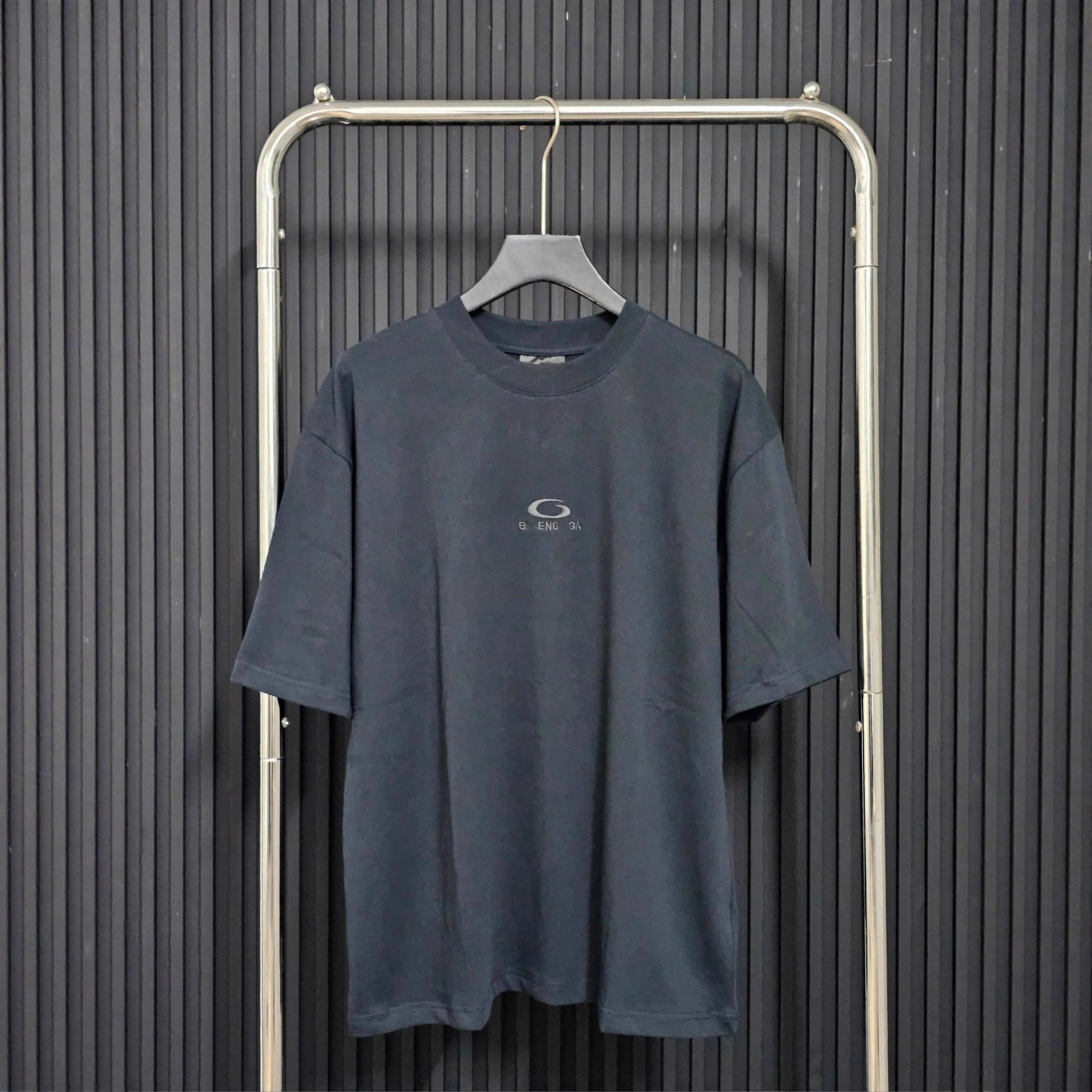 Balenciaga Ring Embroidery Letter Loose Fit Short Sleeve T-shirt Base Layer Unisex