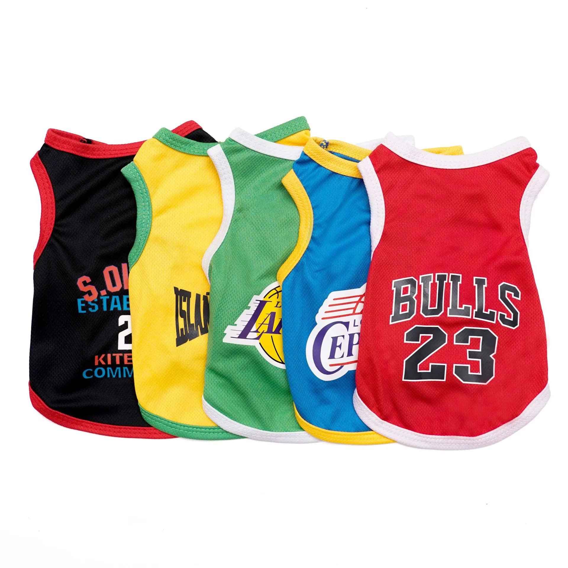 New Pet Basketball Jersey Dog Vest Cat Dog Clothing Small Medium Dog Teddy Cat Bichon Apparel Supplies