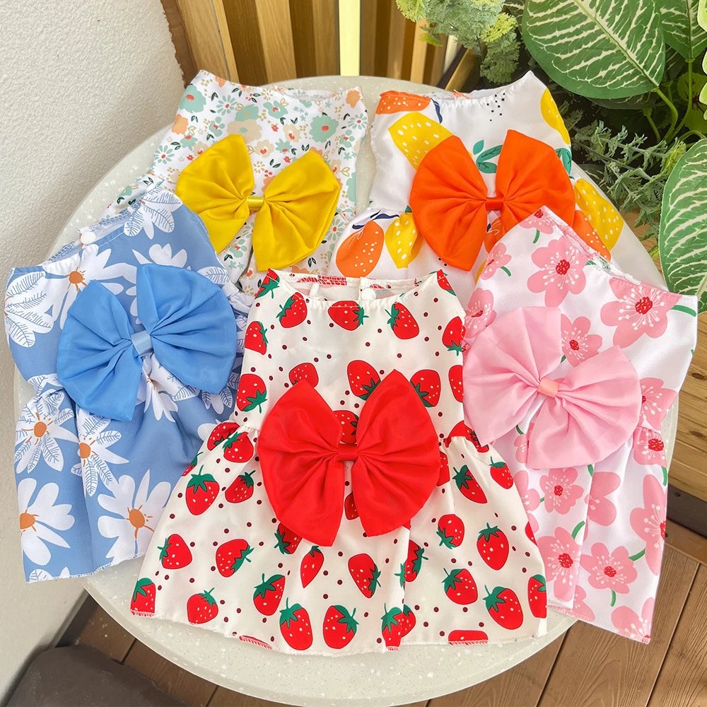 Spring Summer Dog Skirt Cat Pet Clothing Teddy French Bulldog Bichon Cat Supplies Dog Clothing Apparel