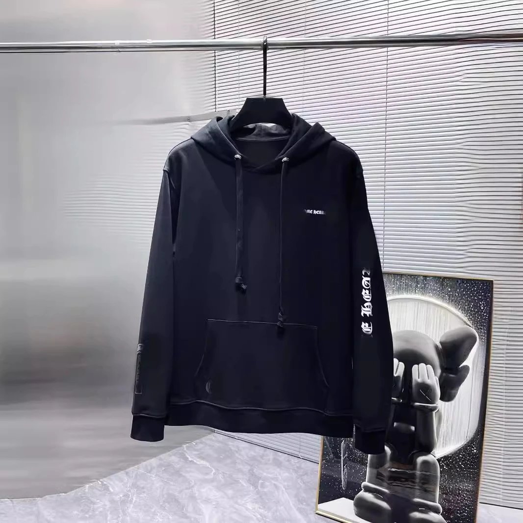 Chrome Hearts Slogan Arm Hoodie Loose Casual Pullover Hoodie Couple Style Versatile
