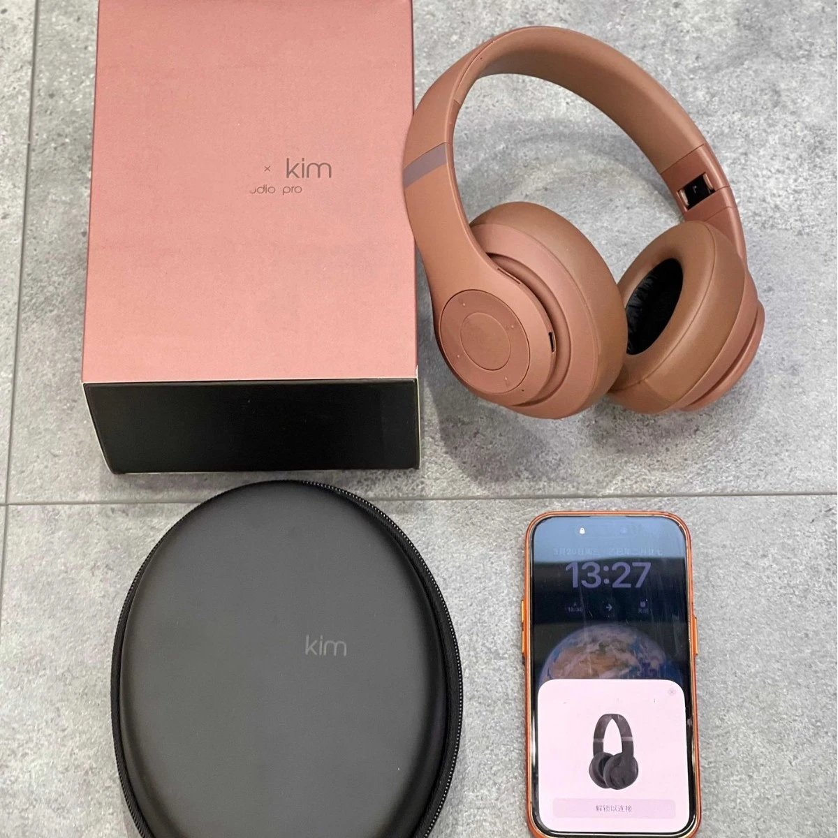 KIM Limited Edition Studio Pro Over-Ear Wireless Bluetooth Recording Artist 4th Generation Pop-up Headphones