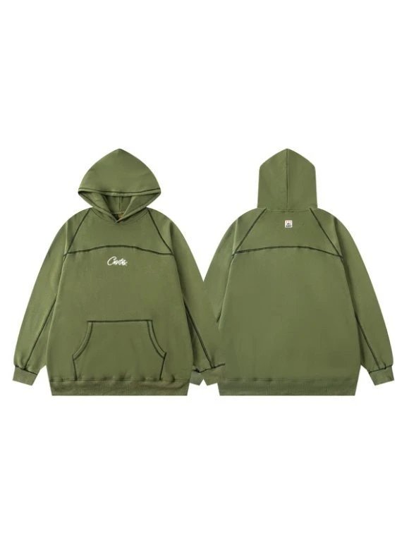 2025 Alcatraz Embroidery Pullover Hoodie Men's Loose Casual Trendy Letter Coat