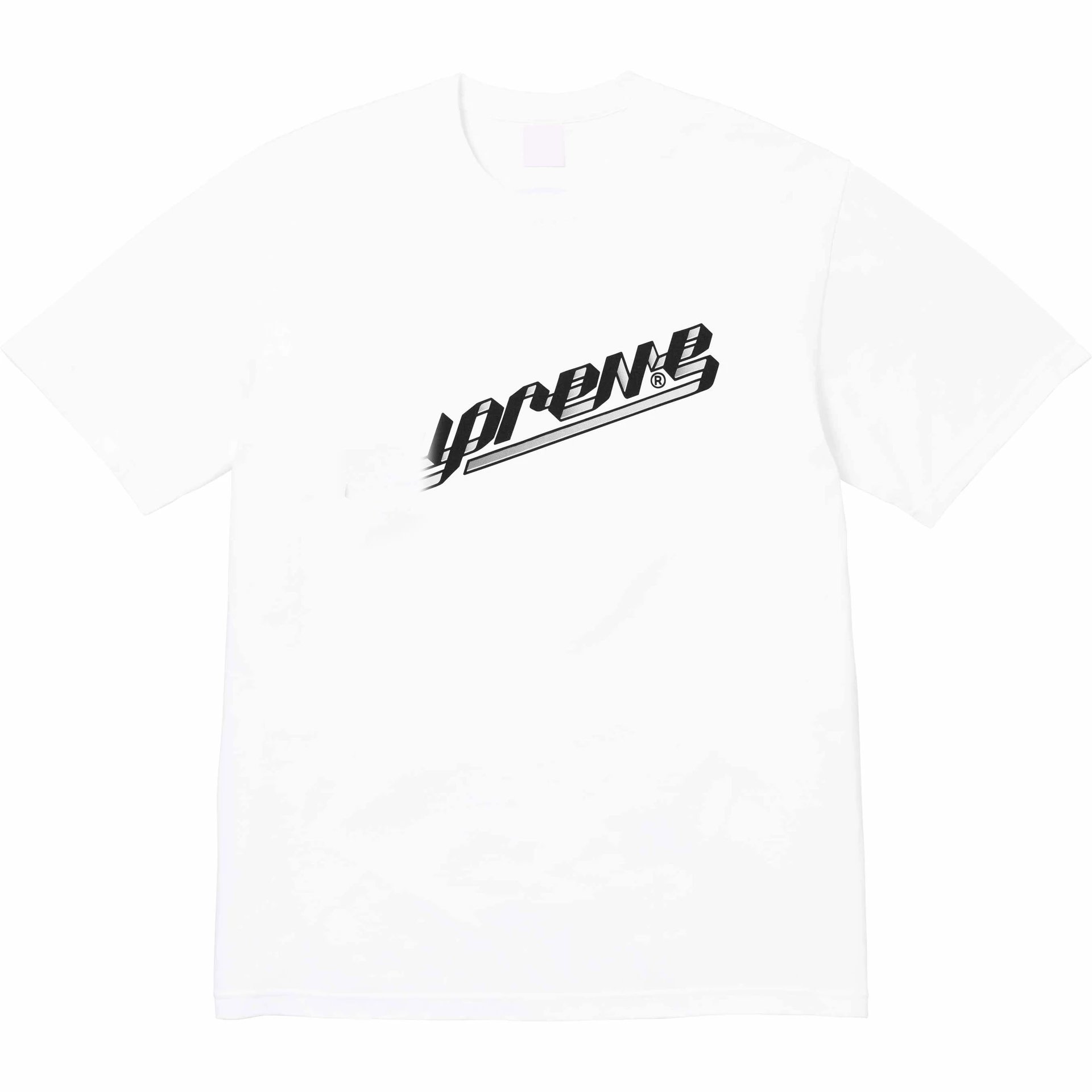 FW23 BANNER TEE Banner Letter 3D Print Round Neck T-shirt Short Sleeve Unisex