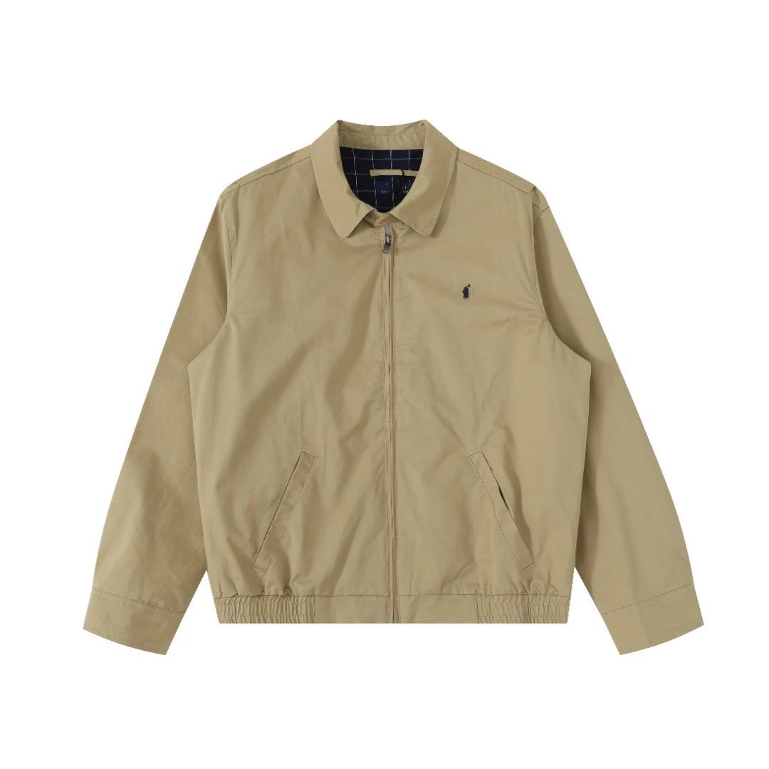 RL Pony Embroidery Yi Mengling Same Classic Basic Unisex Old Cadre Zipper Jacket