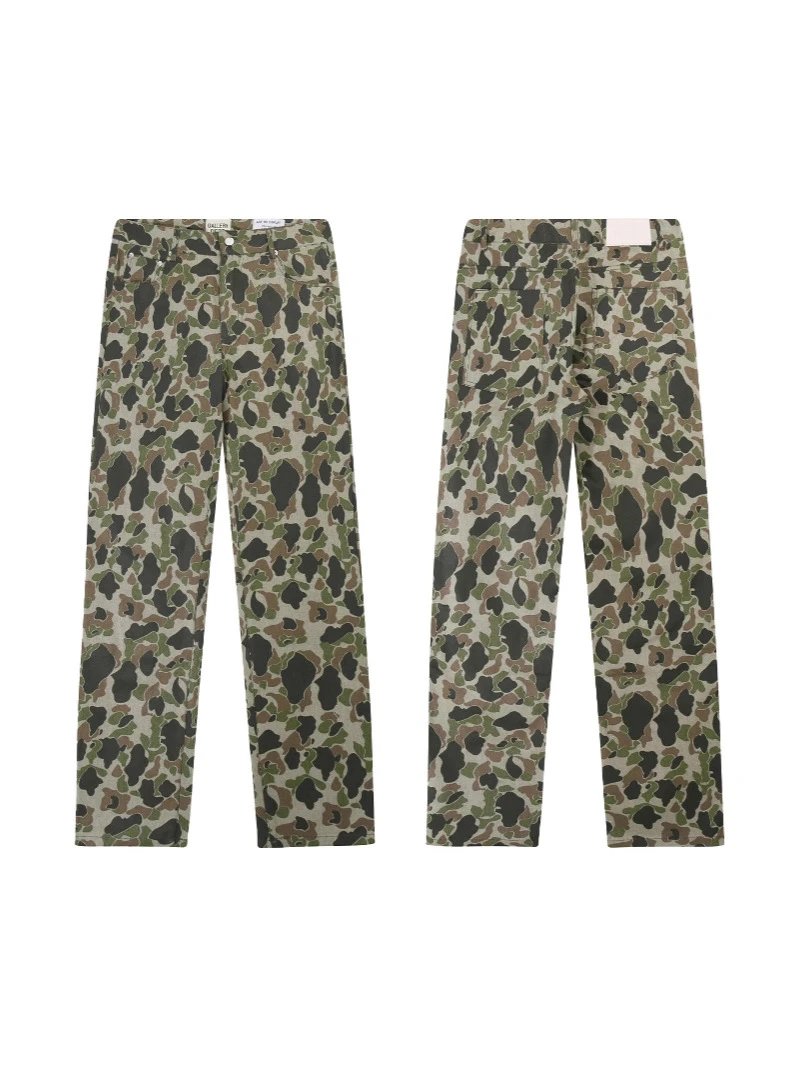 Gallery Dept New Washed Camo Pants American Straight Leg Pants Unisex