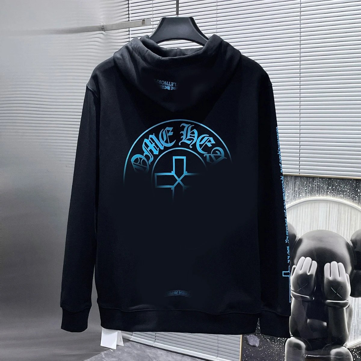 Chrome Hearts Horseshoe Cross Hoodie Loose Casual Pullover Hoodie Couple Style