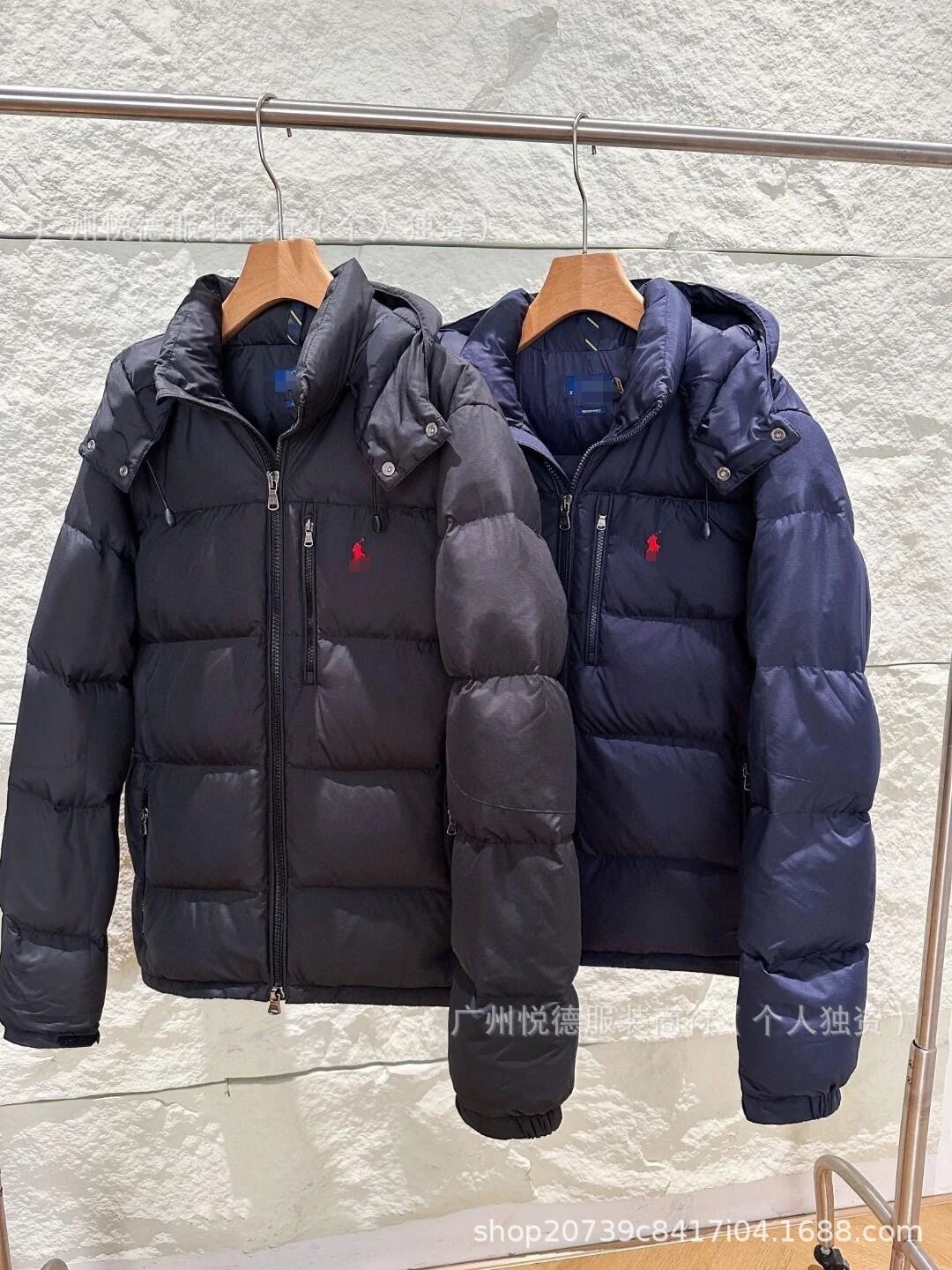 High-quality Down Jackets Ralph Lauren Pony Emblem Thick Warm Men's Outerwear