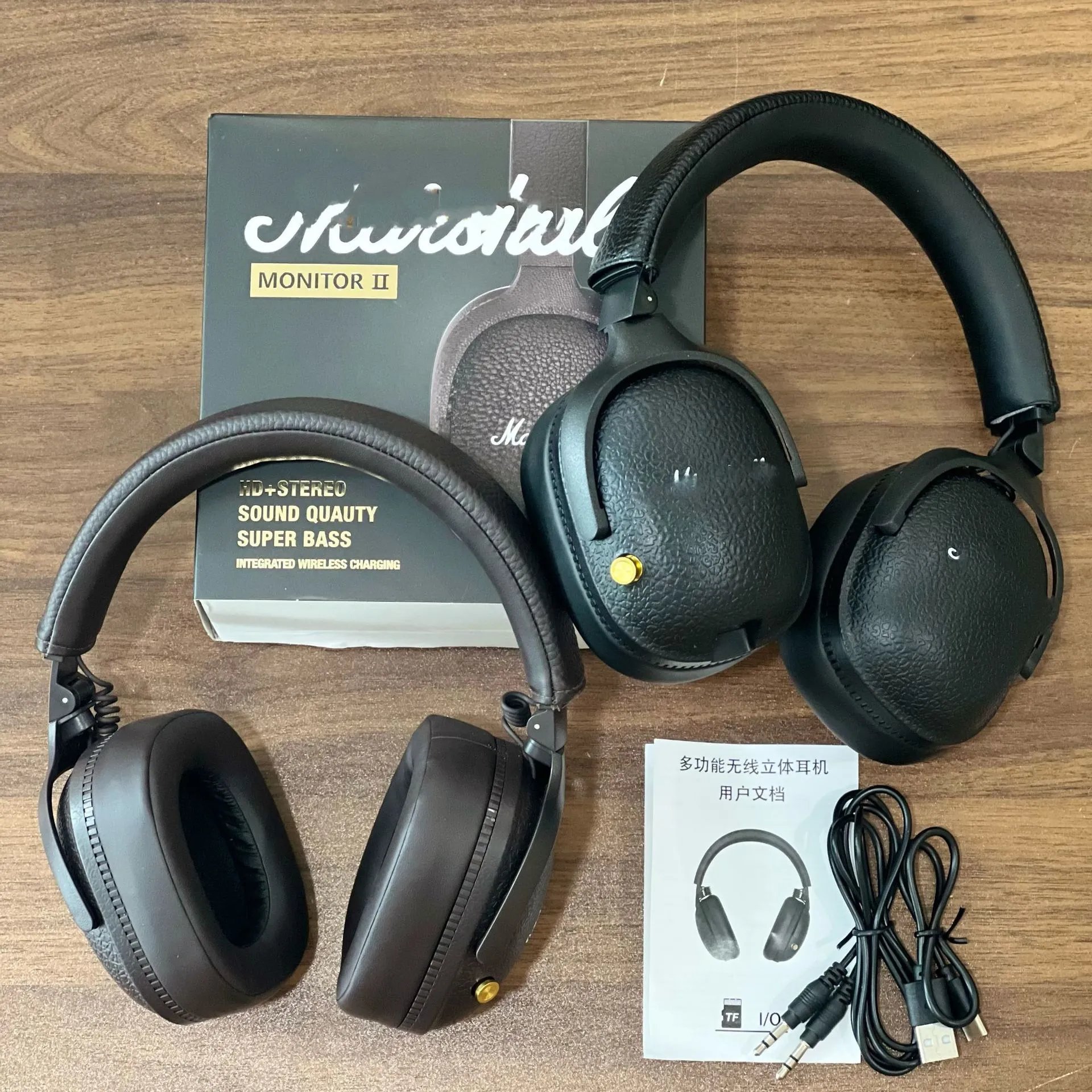 New Major 2nd Generation Over-Ear Bluetooth Headphones MONITOR II Full Ear Cup Wireless Headphones Compatible with Marshall