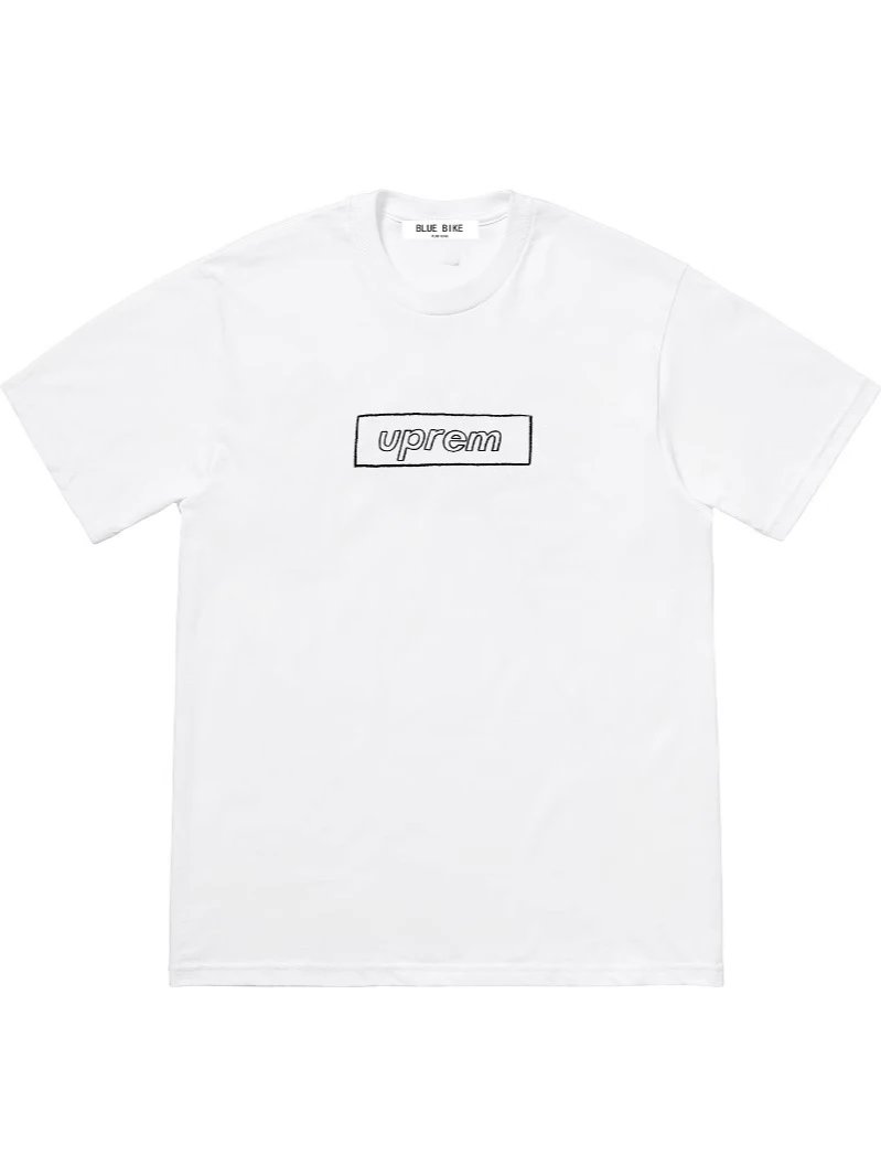 21SS Chrome Heartsalk Logo Tee Chalk Box Logo Collaboration Short Sleeve Letter T-shirt Unisex Couples