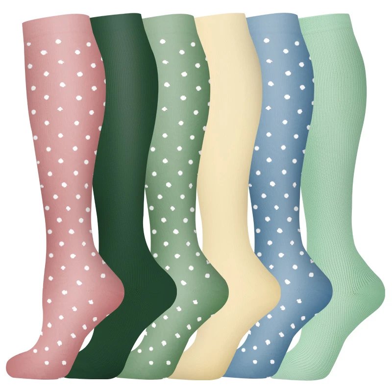 Set Compression Socks Sports Long Tube Socks Elasticity Shaping Leg Shaping Socks Compression Calf Socks